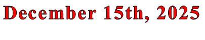 Text Box: December 15th, 2025